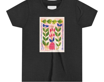 Topsy Turvy Tulip - Youth Short Sleeve Tee