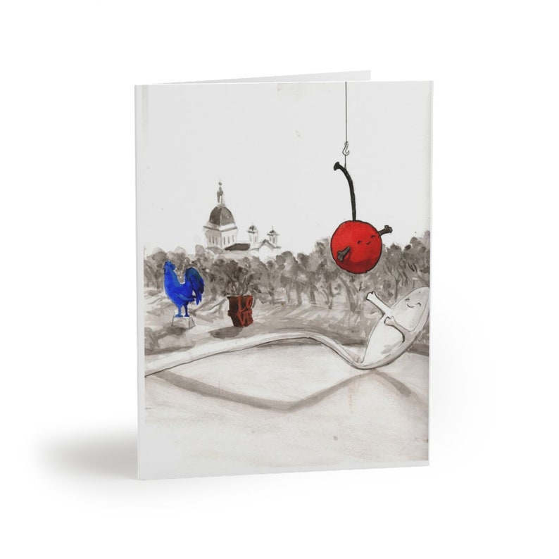 Spoon and Cherry Homecoming Hug Minneapolis Sculpture Garden Love Greeting Cards image 1