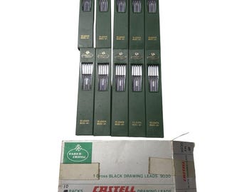 Vintage Faber Castell 9030 4H Drafting Lead Refills 10 Packs Germany