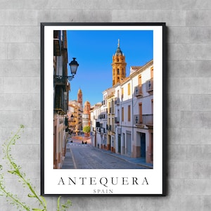 Antequera Spain Wall Art – Spanish Street View Poster – Digital Download