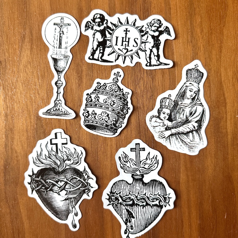 Catholic Stickers - Latin Mass Decals, Christian, Decal, Jesus Stickers ...