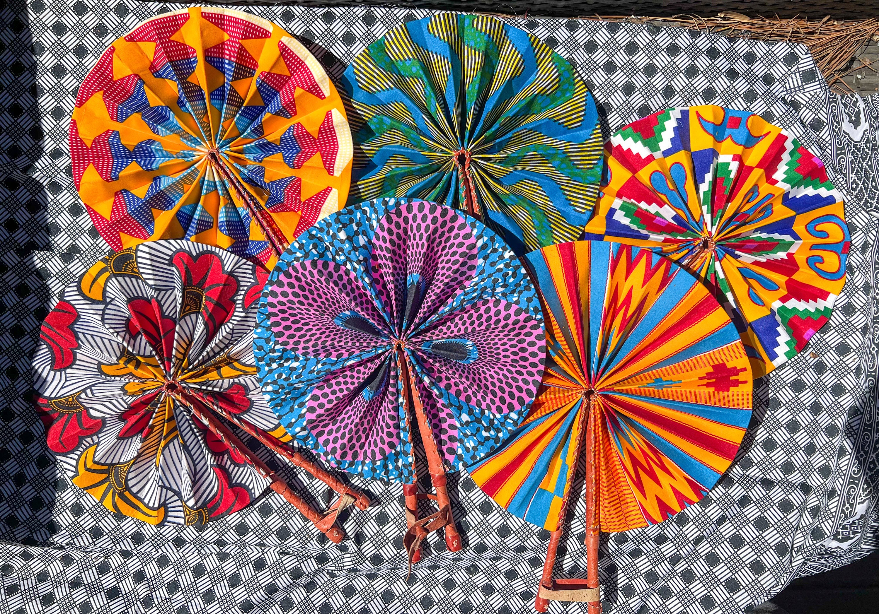 African Print Fan, Ankara Fan, Kente Fan, Folding Hand Fan, Hand Fan ...