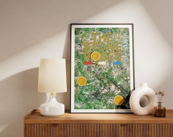 The Stone Roses Debut Album Poster: Retro Indie Rock Wall Art