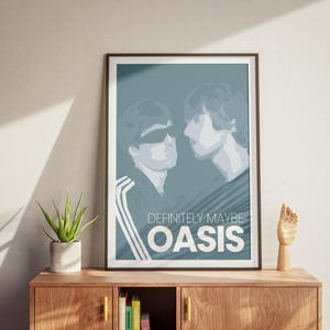 OASIS 1994年 ヴィンテージ ポスター フレーム付き Oasis - Definitely Maybe - 1994 Vintage Promo Poster Print