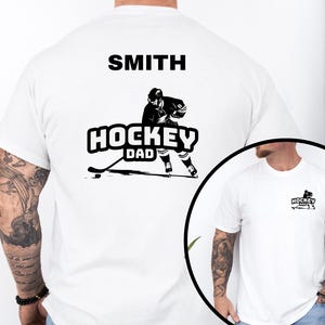 Hockey Dad Personalized T-Shirt - Custom Name - Perfect Gift for Hockey Dads