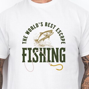 Fishing T-Shirt for Man Gift for Fisherman Angler TShirt Gift for Man Father&#39;s Day T Shirt