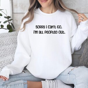 Introvert Woman&#39;s Sweatshirt - Cozy Women&#39;s Blend Shirt for a Homebody - Gift for Introvert