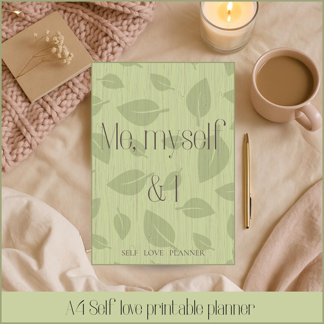 Sage Green Self Love Planner Printable, A4 Self Care Journal ...