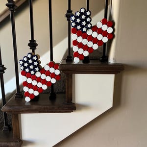 Patriotic Flag Wine Cork Decor