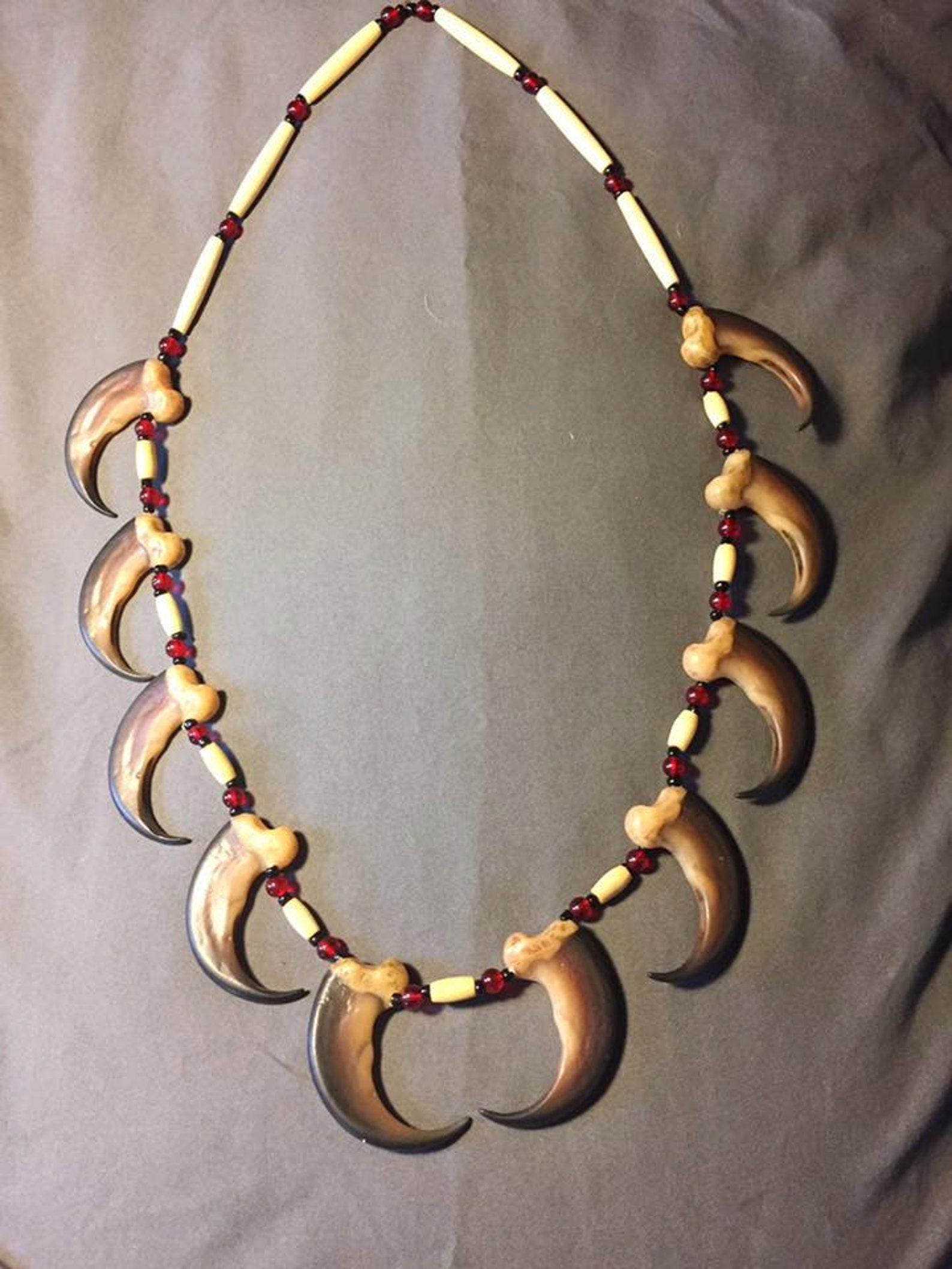 Black Bear Claw Necklace Native American Made With Resin Claw Etsy