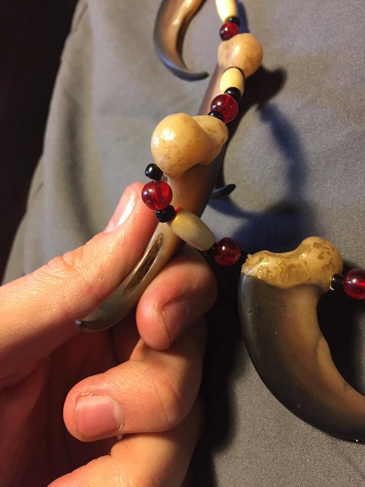 Black Bear Claw Necklace Native American Made With RESIN Claw - Etsy