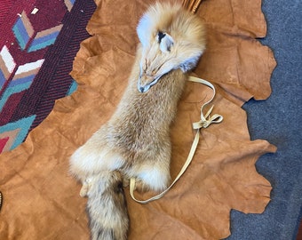 fox quiver with rawhide insert authentic native made