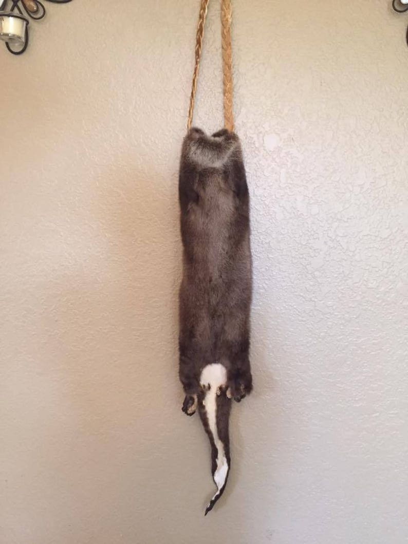 Otter fur bag Native American pipe bag possibles mountain man regalia chanupa