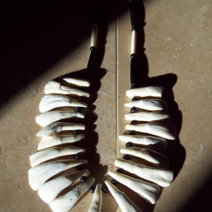 Native American Made Buffalo tooth necklace image 2