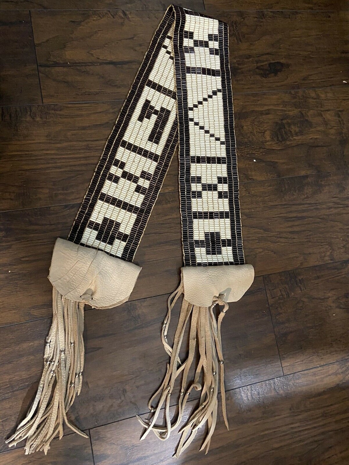 Wampum Belt 7ft Long Native American Made Glass Wampum Belt Etsy