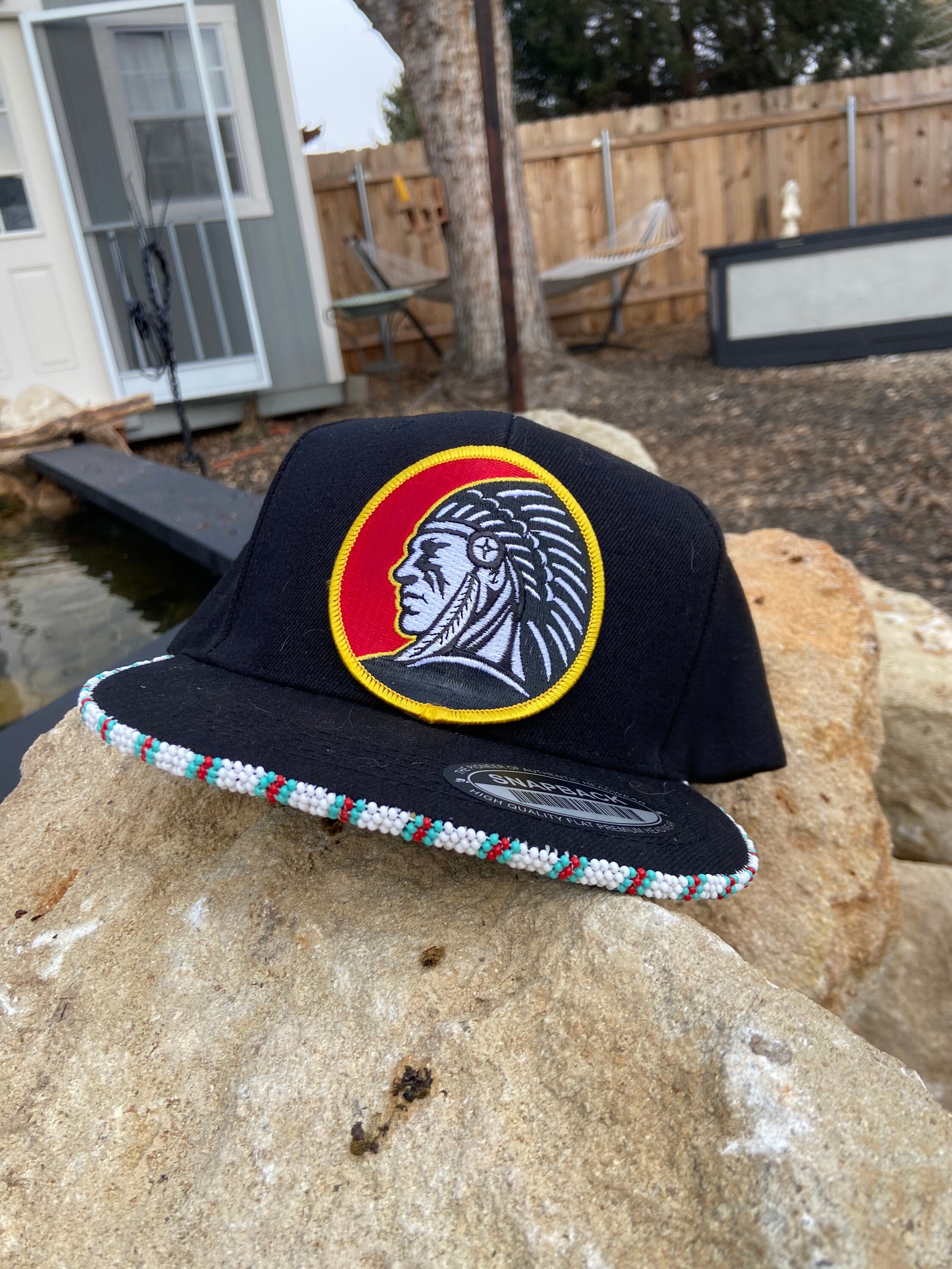 Beaded Native American Hat by American 