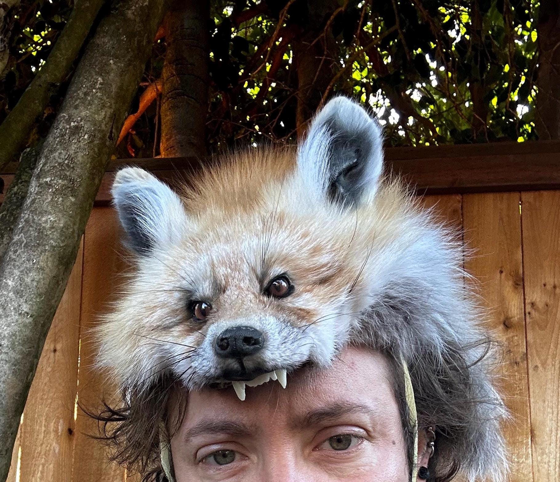 Artisan-Made  Hat Headress Festival Taxidermy Pelt Fox Tail22 - 23\