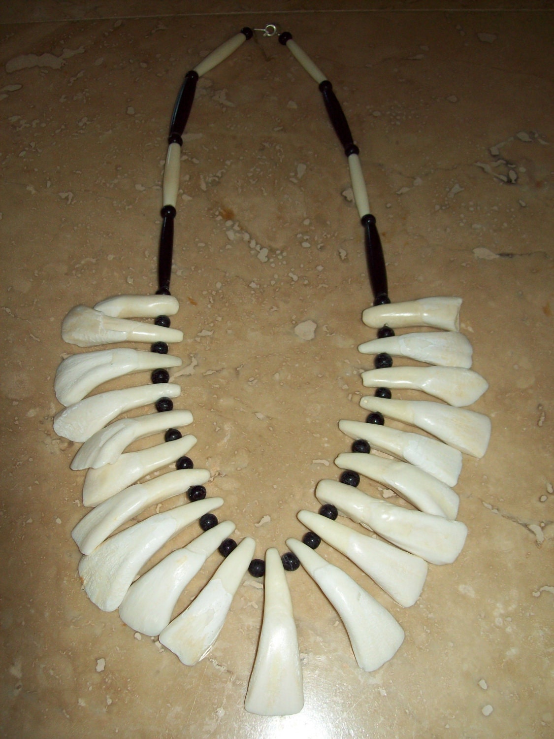 Native American Made Buffalo Tooth Necklace Etsy