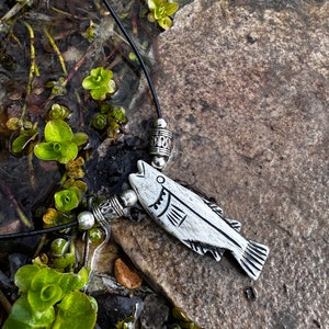 Salmon of knowledge Celtic necklace