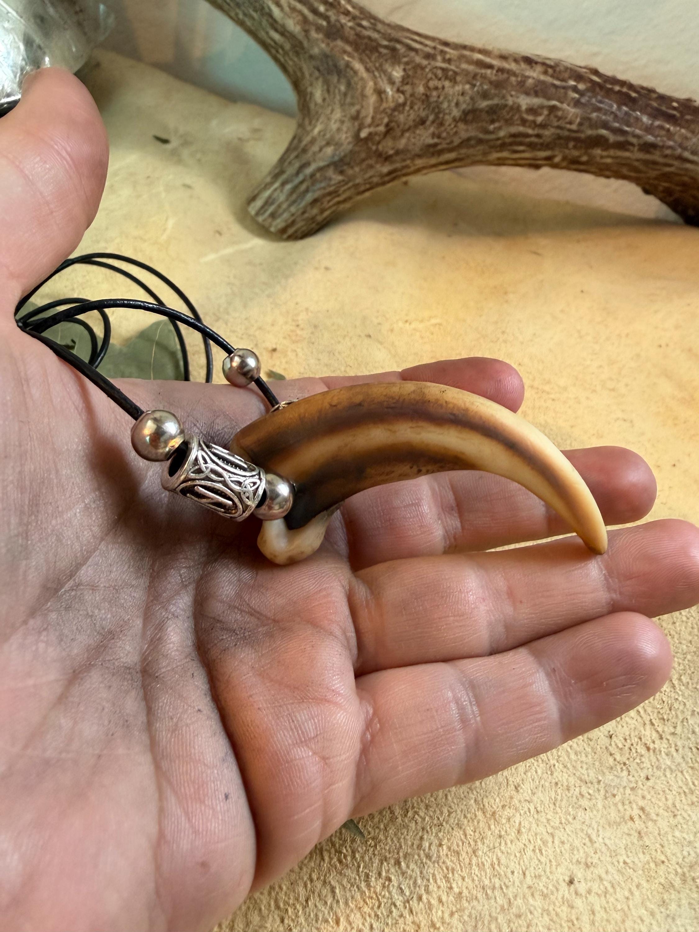 ネックレス・ペンダント Bone craft / three finger bear claw Norse Replica Grizzly Bear Claw Necklace - Etsy