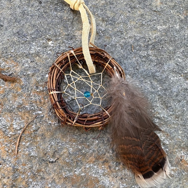 NATIVE MADE Dreamcatcher 2" Certificate of authenticity