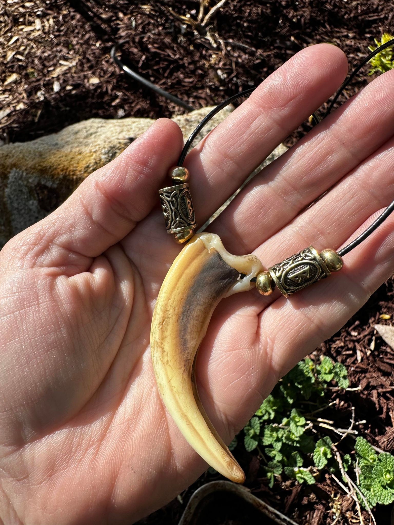 ネックレス・ペンダント Bone craft / three finger bear claw Norse Replica Grizzly Bear Claw Necklace - Etsy
