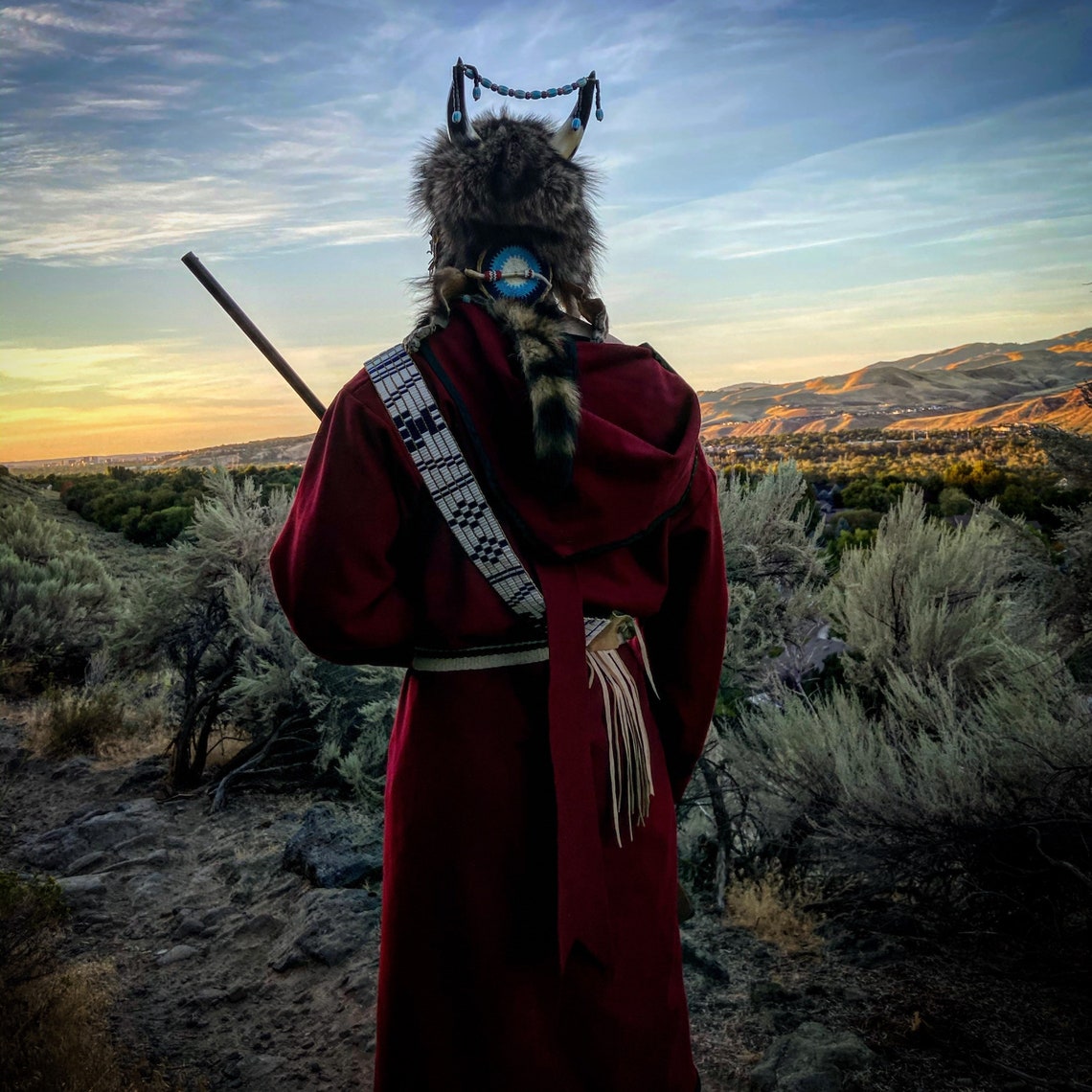 Wool Capote Coat Native American Made Fur Trader Rendezvous Etsy