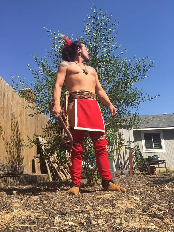 Red wool blend loincloth Native American made Etsy