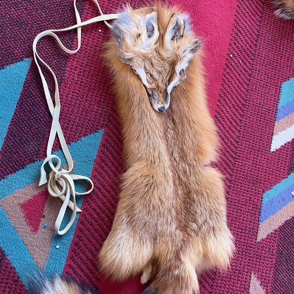 Red fox bag native american made