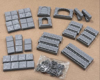 DnD Terrain Tile Kit: Small Modular Room for TTRPGs