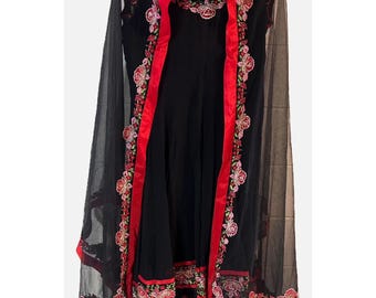 Roses Embroidered Maxi Dress - Etsy Roses Embroidered Maxi Dress - Etsy