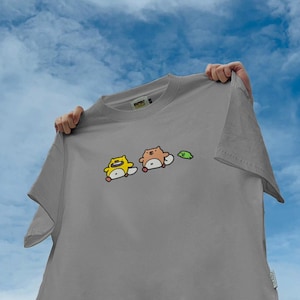 Gumbo World Unisex Grå T-shirt