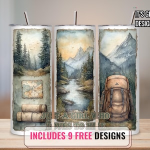 Apenas uma garota que ama caminhadas Tumbler Wrap, Apenas uma garota que ama caminhadas, Caminhadas Viagem Tumbler Wrap, Parque Nacional Natureza Amante Presente