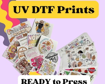 Custom UV DTF Transfer Stickers, No Heat Press, Tumbler Decals