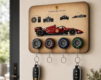 F1 Tire KeyChain Holder
