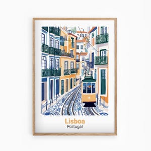 Lisbon Poster | Travel Poster | Wall art | Home decor | Portugal | Lisbon