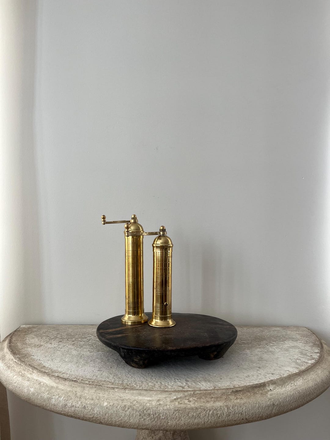 Vintage Indian Chapati Riser Stand – Antique Wood Pedestal – Rustic ...