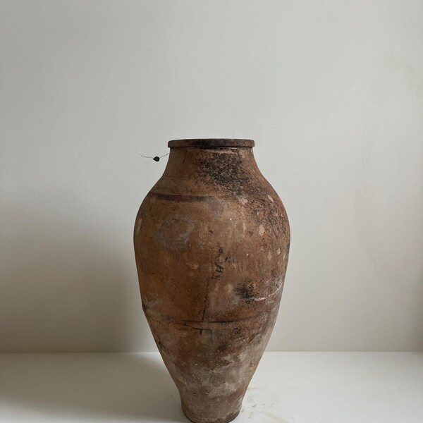 Vintage Turkish Olive Jar/Pot/Vase/Vessel