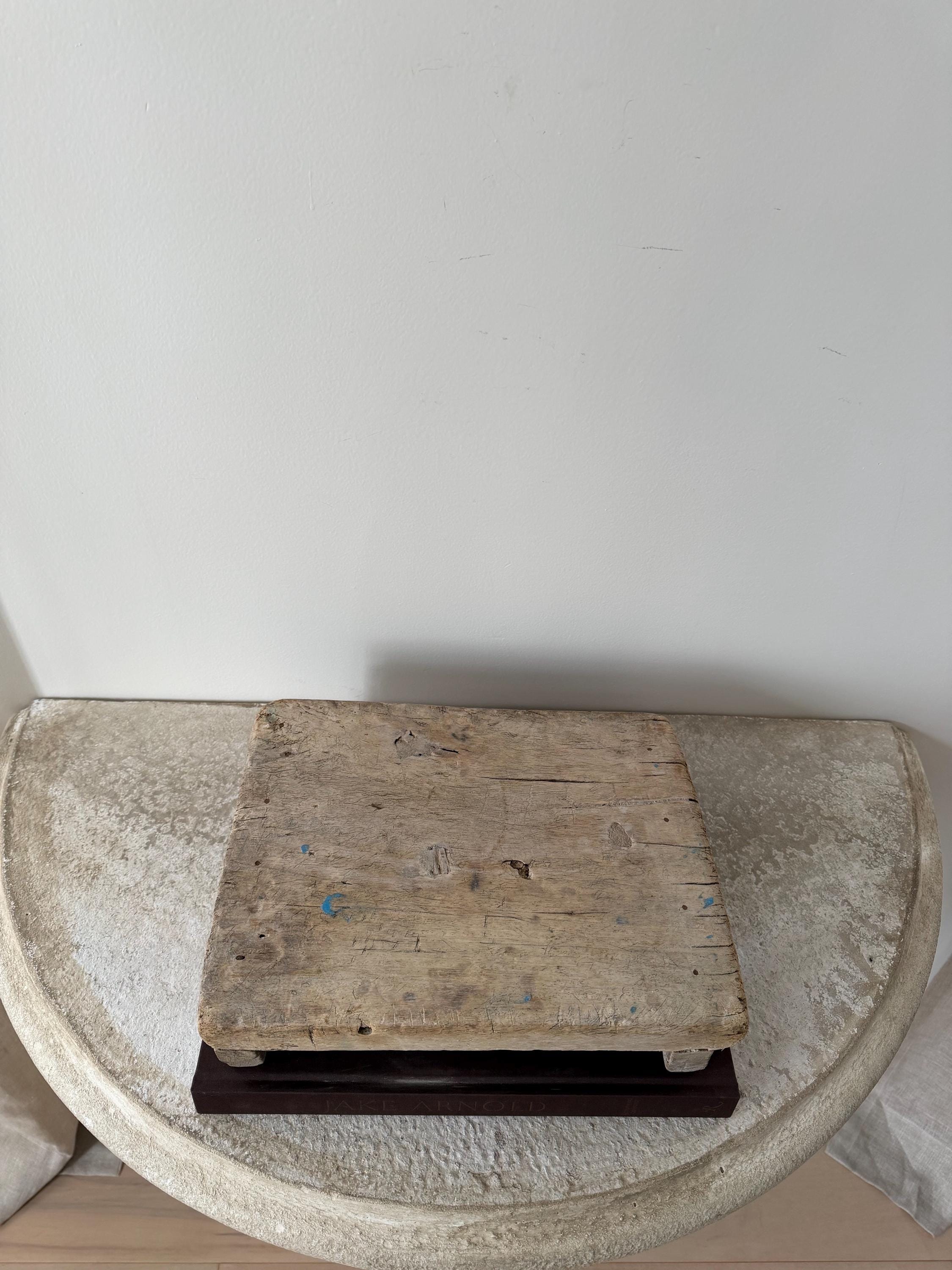 Vintage Indian Bajot Wooden Riser | Vintage Kitchen Riser | Primitive ...