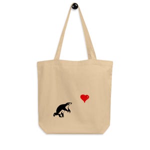 Pangolin design beautiful organic cotton eco Pangolin Tote Bag cute Pangolin bag Pangolin valentines gift Pangolin gift cute Pangolin gift