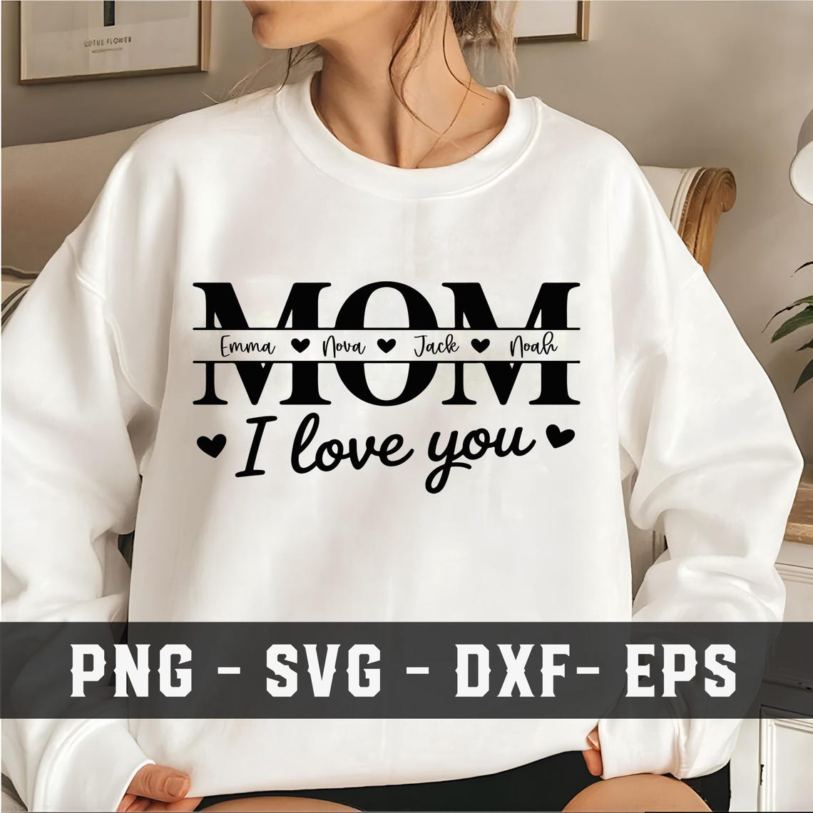 Fall Split Name Frame Mom Split Name Frame SVG, Mother's Day Gift (digital Download) - Etsy