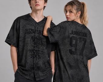 Custom BTS Baseball Jersey Arirang, Kpop Gift for Bangtan Fans, V-neck Bangtan Shirt, BTS World Tour 2026 Merch Army Jersey