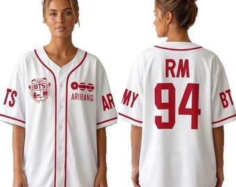 Benutzerdefiniertes Arirang Baseball Jersey, Kpop Bangtan Army Shirt, Kpop Geschenk für Bangtan Fans, BTS World Tour 2026 Merch Army Jersey
