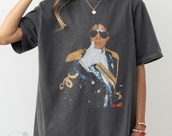 Jahrgang Michael Jackson Unisex Tshirt, Comfort Colors® Shirt, Michael Fan Geschenk, King Of Pop Grafik Shirt, Retro Michael Fan Shirt