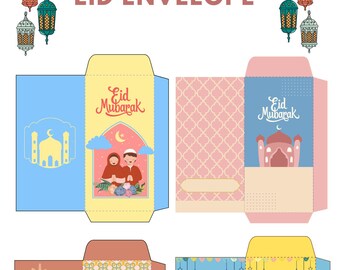 Digital Eid envelopes printable | Eidi envelopes | money envelopes