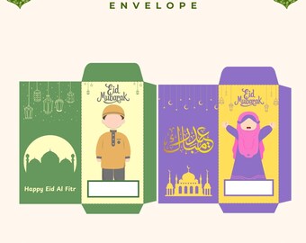 Digital Eid envelopes printable | Eidi envelopes | money envelopes