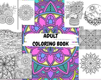73 Mandala Coloring Pages: Adult Relaxation Art Therapy (PDF Downloadable Designs)
