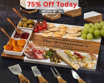 Personalized Cheese Board Wedding Gift, Custom Charcuterie Board Housewarming Gift, Unique Hostess New Home Couple Gift, Bridal Shower Gift