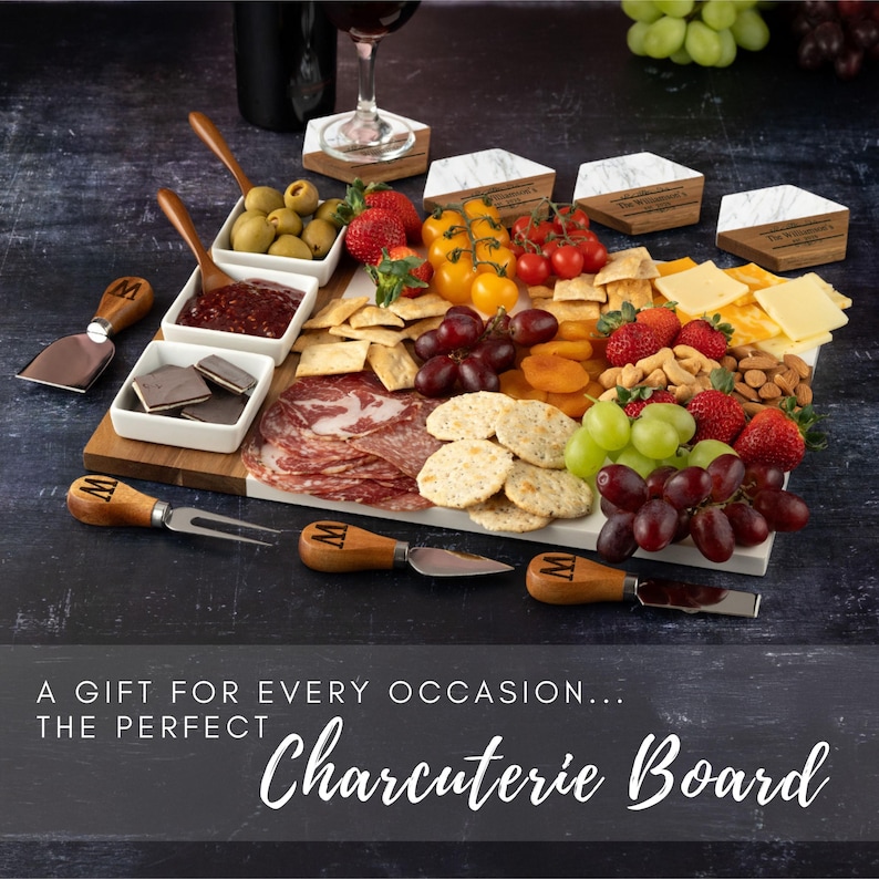 Personalized Cheese Board Wedding Gift, Custom Charcuterie Board Housewarming Gift, Unique Hostess New Home Couple Gift, Bridal Shower Gift image 6