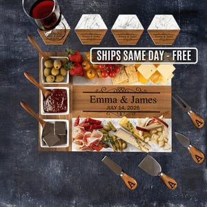 Personalized Charcuterie Board, wedding gift, Bridal shower gift, housewarming gift